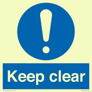 keep clear
